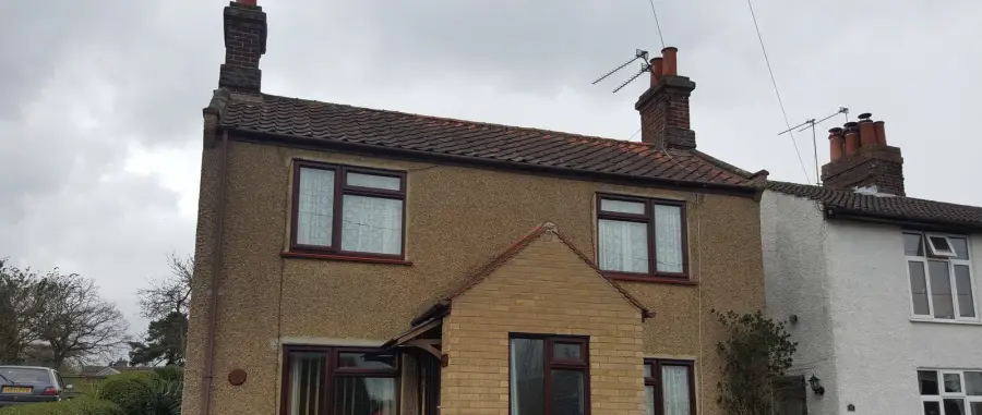 Late-Victorian house with later rendered finish
